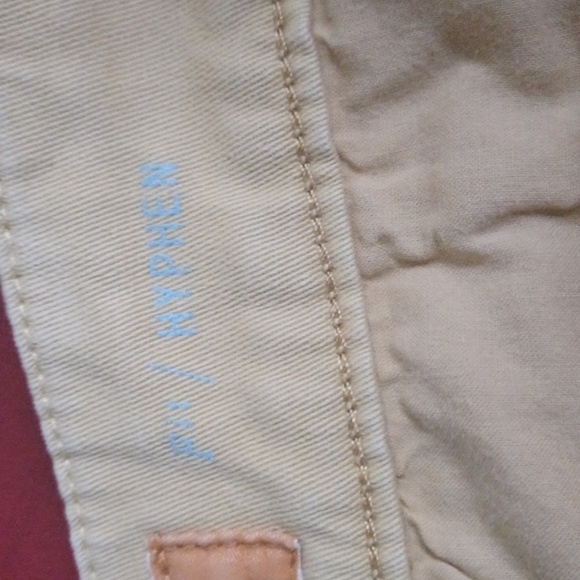 Pilcro and the Letterpress Anthropologie Mustard Yellow khaki pants, sz 26 - Picture 10 of 13